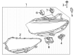 Diagram for Mercedes-Benz EQS 450+ Headlight - 297-906-24-02