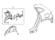 Diagram for Mercedes-Benz GLA45 AMG Fender Splash Shield - 247-630-07-03