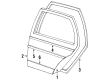 Diagram for 1984 Mercedes-Benz 190E Door Moldings - 201-690-05-62