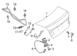 Diagram for Mercedes-Benz C350 Door Hinge - 204-750-07-28