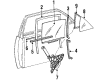 Diagram for 1988 Mercedes-Benz 560SEC Window Motor - 001-820-43-42