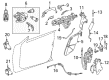 Diagram for 2017 Mercedes-Benz CLS400 Door Latch Cable - 218-760-00-04