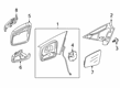 Diagram for 2015 Mercedes-Benz GLA250 Mirror Cover - 246-811-01-00-9761