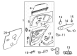 Diagram for 2022 Mercedes-Benz GLC300 Interior Door Handle - 205-760-35-00-7P82