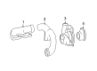 Diagram for Mercedes-Benz ML550 Blower Motor - 166-906-88-00