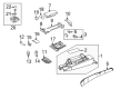 Diagram for Mercedes-Benz CL550 Hazard Warning Switches - 221-905-46-00