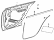 Diagram for 2023 Mercedes-Benz CLA45 AMG Door Moldings - 118-730-07-01