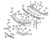 Diagram for Mercedes-Benz E430 License Plate - 210-885-07-81-9040