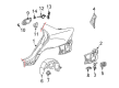 Diagram for 2007 Mercedes-Benz C280 Fender Splash Shield - 203-698-15-30