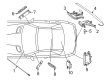 Diagram for Mercedes-Benz SL65 AMG Antenna - 231-905-27-00