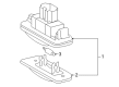 Diagram for Mercedes-Benz C320 License Plate Lights - 203-820-07-56-64