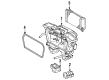 Diagram for 1992 Mercedes-Benz 190E Heater Core - 002-835-54-01