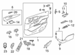 Diagram for 2021 Mercedes-Benz CLS53 AMG Door Armrest - 257-720-29-00-7Q38