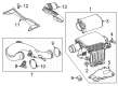 Diagram for Mercedes-Benz SLK55 AMG Air Filter Box - 274-090-17-01-64