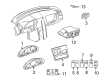 Diagram for 1994 Mercedes-Benz C280 Instrument Cluster - 202-542-04-05