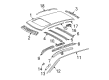 Diagram for Mercedes-Benz C320 Weather Strip - 203-698-32-98