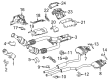 Diagram for 2015 Mercedes-Benz S550e Exhaust Hanger - 276-142-25-40