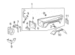 Diagram for 2017 Mercedes-Benz G65 AMG Fender Splash Shield - 463-884-13-22