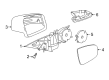 Diagram for 2012 Mercedes-Benz E350 Side View Mirrors - 207-810-12-00