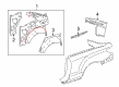 Diagram for 2016 Mercedes-Benz E550 Fender Splash Shield - 207-637-04-76