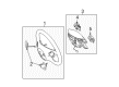 Diagram for 2011 Mercedes-Benz C63 AMG Steering Wheel - 204-460-19-03-9E84