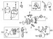 Diagram for 2015 Mercedes-Benz S600 Power Steering Pump - 000-329-01-00-80