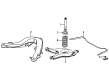 Diagram for Mercedes-Benz 380SL Sway Bar Link - 107-586-04-32