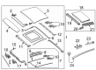 Diagram for Mercedes-Benz GLC43 AMG Sunroof Motor - 205-900-22-29