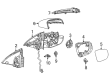 Diagram for 2022 Mercedes-Benz GLE63 AMG S Mirror Cover - 167-811-21-00-5890