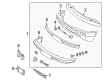 Diagram for 1984 Mercedes-Benz 190E License Plate - 201-885-10-23