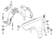 Diagram for 2019 Mercedes-Benz GLS63 AMG Fender - 166-880-30-00