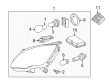 Diagram for 2012 Mercedes-Benz R350 Daytime Running Lights - 251-820-60-61