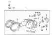 Diagram for 2002 Mercedes-Benz CL500 Daytime Running Lights - 215-820-05-61