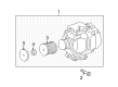 Diagram for Mercedes-Benz C300 Alternator Pulley - 278-150-00-60