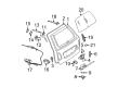 Diagram for Mercedes-Benz E500 Weather Strip - 211-740-11-78