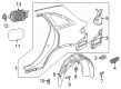 Diagram for Mercedes-Benz GLC63 AMG Fuel Filler Housing - 253-630-59-02