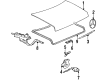 Diagram for Mercedes-Benz 380SE Door Hinge - 126-750-03-87