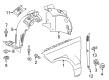 Diagram for 2015 Mercedes-Benz ML63 AMG Fender - 166-880-24-00