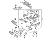 Diagram for Mercedes-Benz 500SL Floor Pan - 129-610-05-61