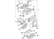 Diagram for 2001 Mercedes-Benz SL500 HVAC Heater Blend Door Actuator - 001-800-10-75