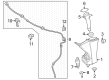 Diagram for 2023 Mercedes-Benz GLC300 Windshield Washer Hose - 254-860-32-00