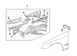 Diagram for 2009 Mercedes-Benz E63 AMG Fender Splash Shield - 211-620-14-61