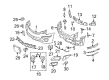 Diagram for 2007 Mercedes-Benz R500 Bumper - 251-885-06-25-9999