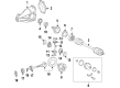 Diagram for 1993 Mercedes-Benz 300CE Power Steering Pump - 210-466-26-01-80