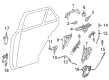 Diagram for Mercedes-Benz GLE350 Door Latch Cable - 166-760-06-04