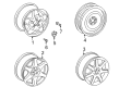 Diagram for 2000 Mercedes-Benz ML55 AMG Alloy Wheels - 163-401-17-02