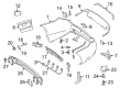 Diagram for Mercedes-Benz E400 Bumper - 207-885-81-25-9999