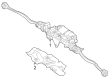 Diagram for 2024 Mercedes-Benz C43 AMG Rack and Pinions - 206-460-37-02