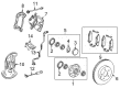 Diagram for Mercedes-Benz GLK350 ABS Wheel Speed Sensor - 204-540-05-17