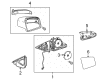 Diagram for 2014 Mercedes-Benz E400 Side View Mirrors - 212-810-55-00